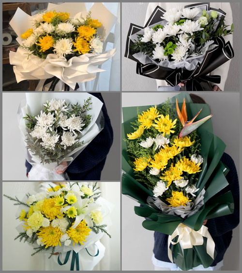 山东莱芜莱城区方下镇白事花束代送